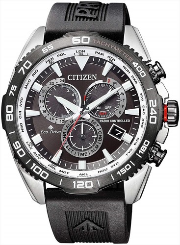 Pre-owned Citizen Promaster Land Cb5036-10x Eco-drive Radio Watch Direct Flight From Japan