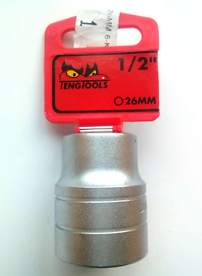 Teng Werkzeuge M1205266-C Buchse 26mm 6PNT Mit 1.3cm Drive 74314600