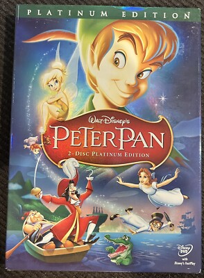 NEW! SEALED! Walt Disney Peter Pan [2007 Platinum Edition] 2DVD (with slipcover)