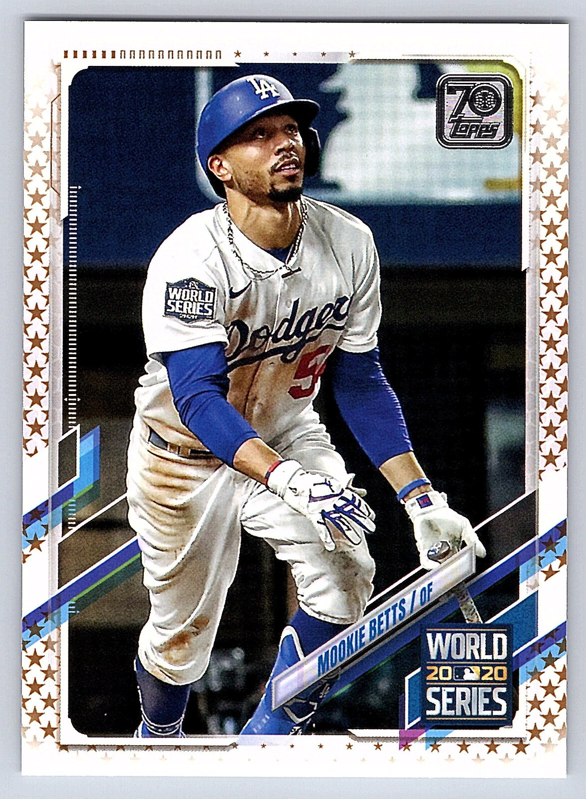 2021 Topps Gold Stars # 15 Mookie Betts - Los Angeles Dodgers