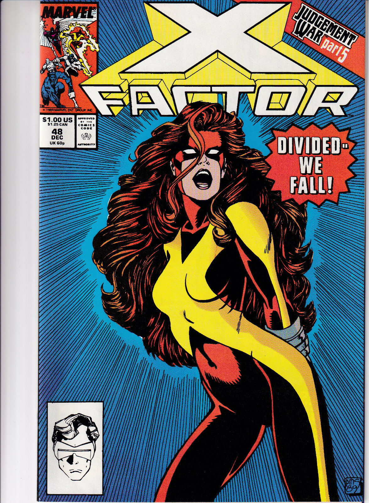 X-FACTOR Vol. 1 # 48 December 1989 MARVEL Comics - Jean Grey