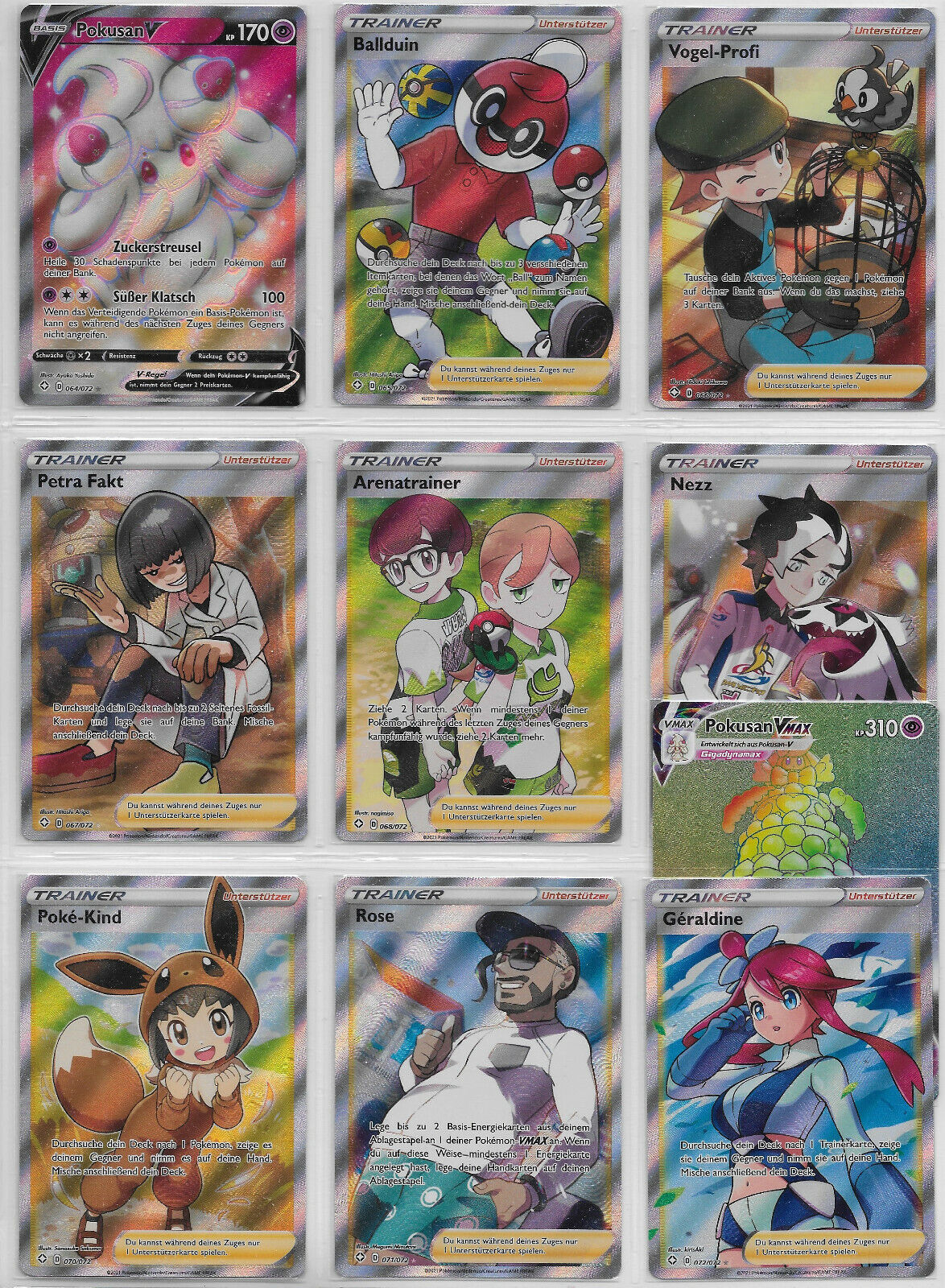 Lot - Pokemon Karten Sammlung- Glänzendes Schicksal - Schwert Schild -DE- Mint