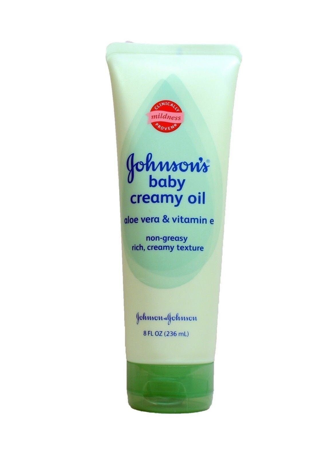 Johnson's Creamy Baby Oil Aloe Vitamin E Mosquito Repellent 8 fl oz