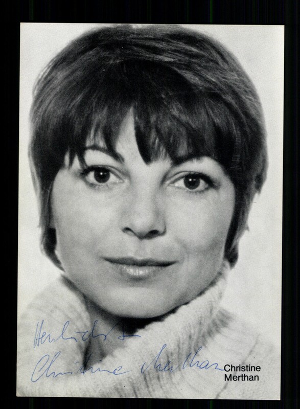 Christine Merthan Autogrammkarte Original Signiert + F 10170