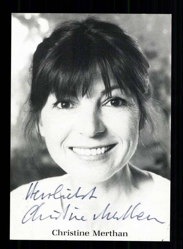 Christine Merthan Autogrammkarte Original Signiert + F 10172