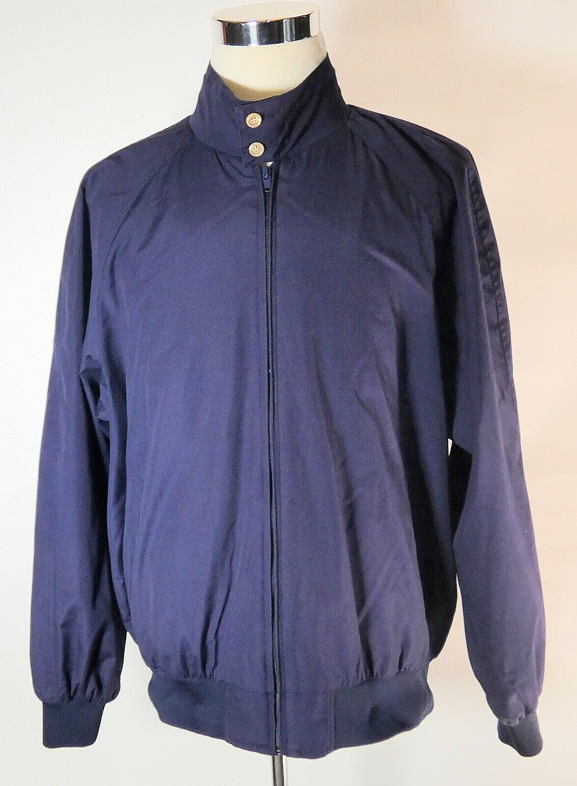 Titleist Corbin Men's Navy Blue Plaid Lined Full Zip Windbreaker