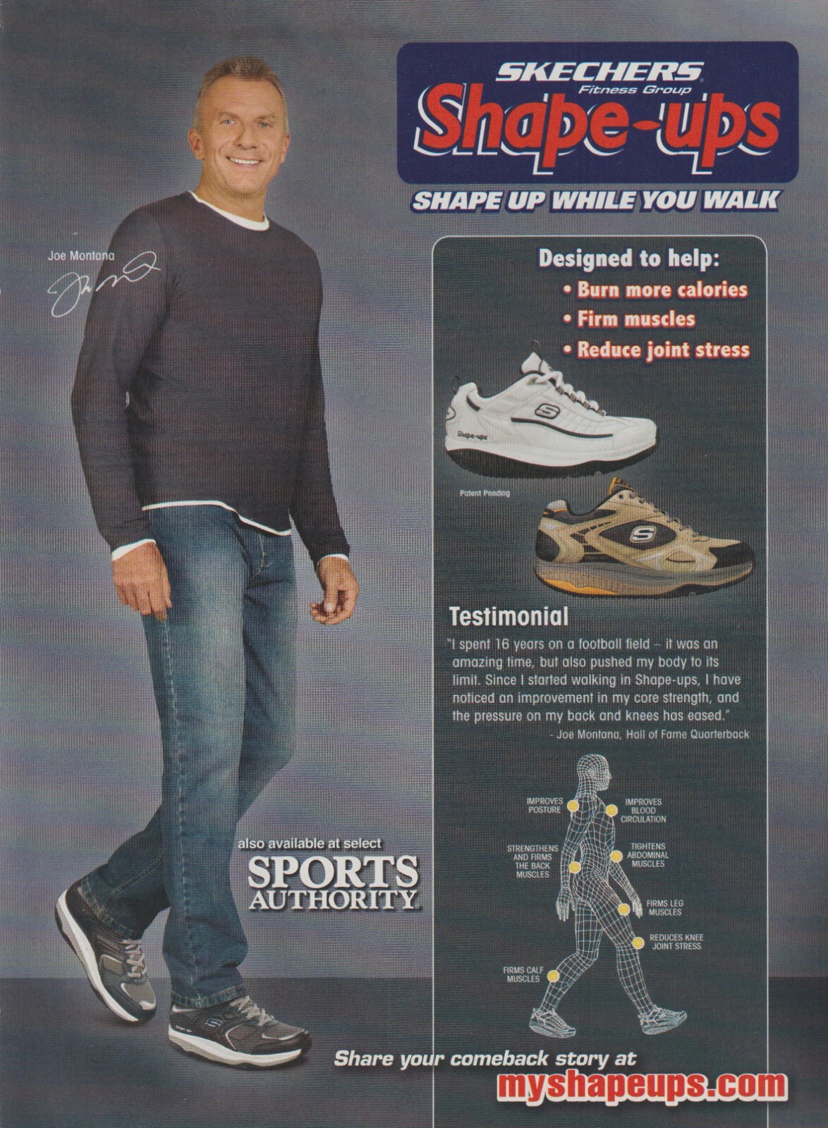 joe montana skechers shape ups