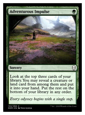 Magic The Gathering Dominaria Adventurous Impulse #153