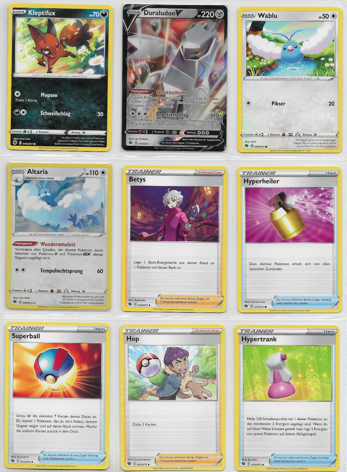 Lot - Pokemon Karten Sammlung - Weg des Champs 2020 - Deutsch - Mint