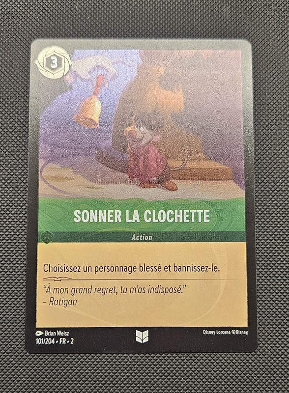 Sonner La Clochette 101/204 Foil Disney Lorcana Chapitre 2 Neuve Fr