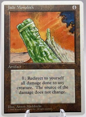 Jade Monolith Fourth Edition MTG LP