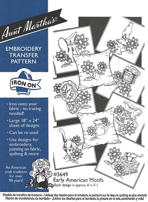 AUNT MARTHA'S HOT IRON TRANSFERS - BLUE LABEL - YOU PICK !