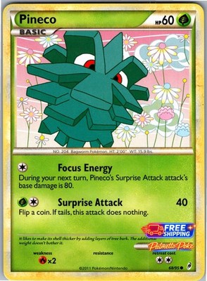 Pineco 68/95 Common Call of Legends Pokemon NM/LP