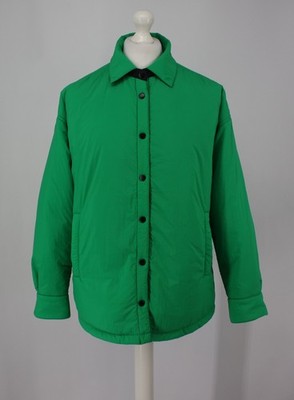 PISTOLA WOMENS REVERSIBLE BUTTON UP JACKET LIGHTWEIGHT UK S GREEN BLACK  IB