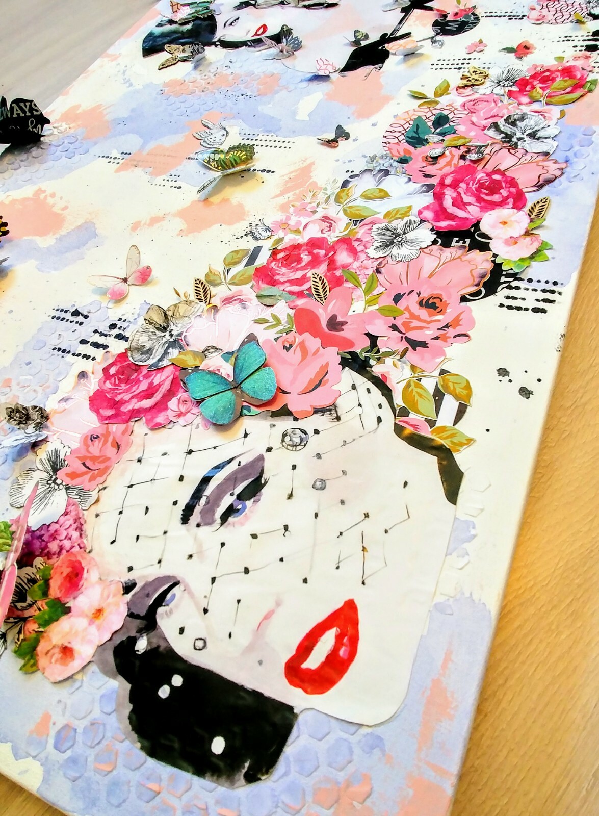 Mixed Media Art Piece-Butterfly Dreams