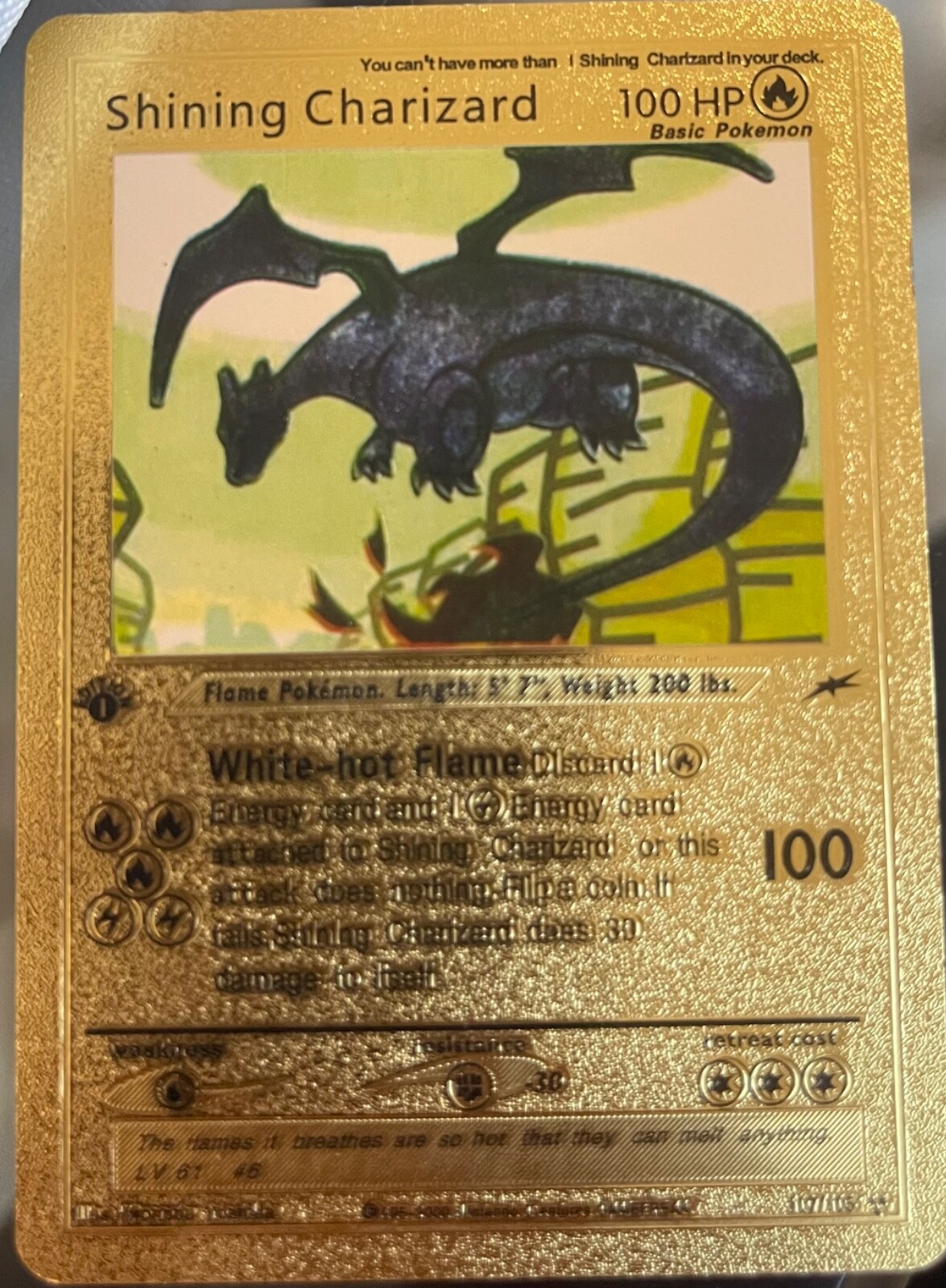 【PSA 1】リザードン キラ 旧裏 ポケモンカード Charizard Shining Charizard 1st Edition Holo Pokemon Card Neo Destiny