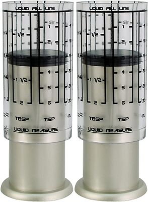 KitchenArt Pro Mini Adjust-A-Cup - Metric/Standard - Satin (2-Pack)