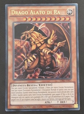 DRAGO ALATO DI RA (Giocabile)  Ultra Rara in Italiano (Exc) LDK2-ITS03 YUGIOH