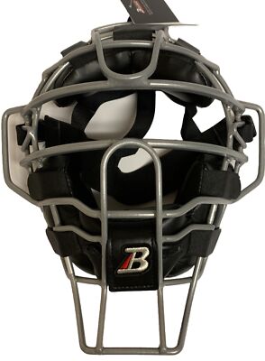 BELGARD Umpire Face Mask W-Shaped Pads SILVER Aluminum Alloy UM770WK NEW w/TAGS