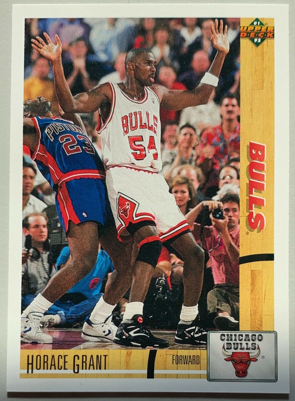 ＠NBA ブルズ コメモラティブカード (UPPER DECK 1992) MICHAEL JORDAN 1992-93 Upper Deck TEAM MVP Insert Card #TM5