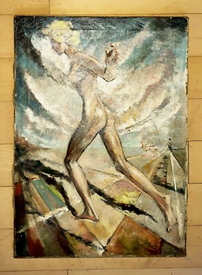 FEDERICO CANTU 28'' x 20'' - MUSA- OIL ON CANVAS PAINTING