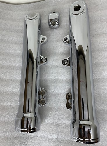 CDセット HARLEY 2014 -17 DYNA LOW RIDER SLIDERS DUAL DISC CHROME FORK