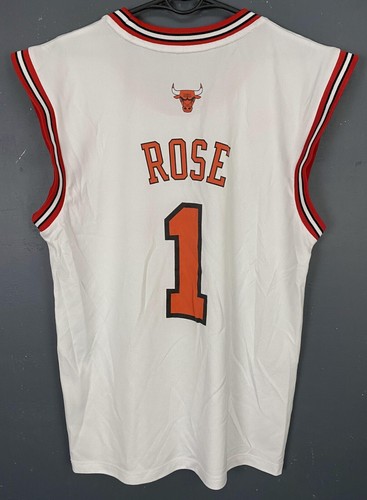 MEN'S NBA CHICAGO BULLS 2011/2012 DERRICK ROSE #1 BASKETBALL SHIRT JERSEY SIZE S