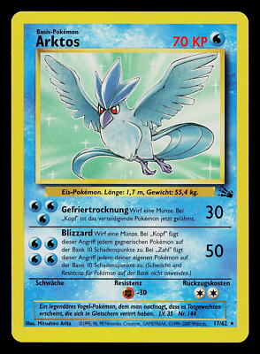 フリーザー Articuno Fossil ポケモンカードゲーム ARTICUNO Fossil 2/62 Unlimited Holo Rare WOTC Pokemon TCG | eBay