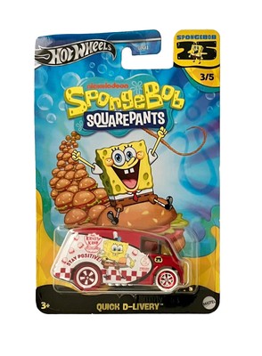 HOT WHEELS 2024 SPECIAL EDITION SPONGE BOB SQUARE PANTS 3/5 QUICK D-LIVERY