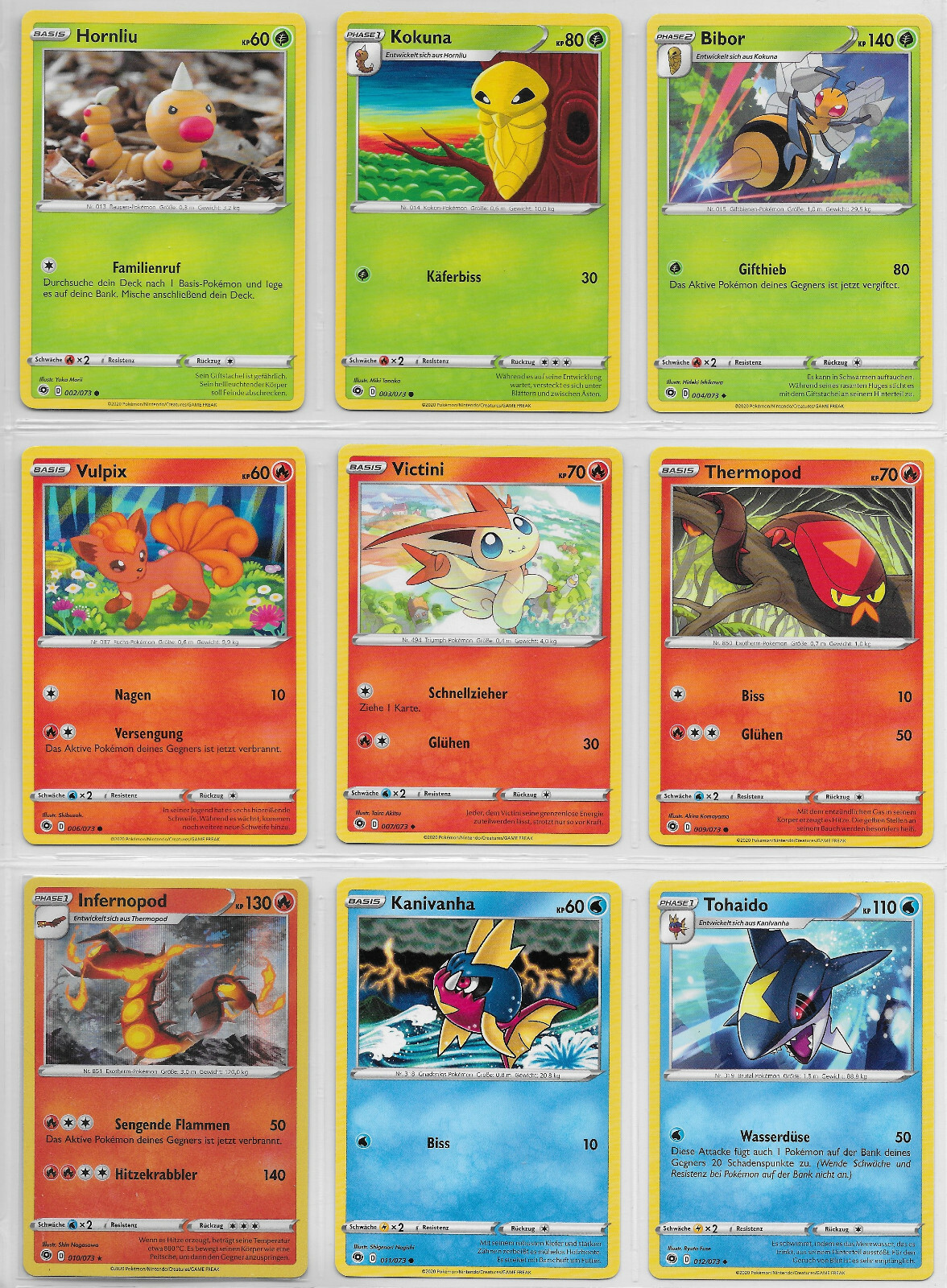 Lot - Pokemon Basis Karten Sammlung - Weg des Champs 2020 - Deutsch - Mint