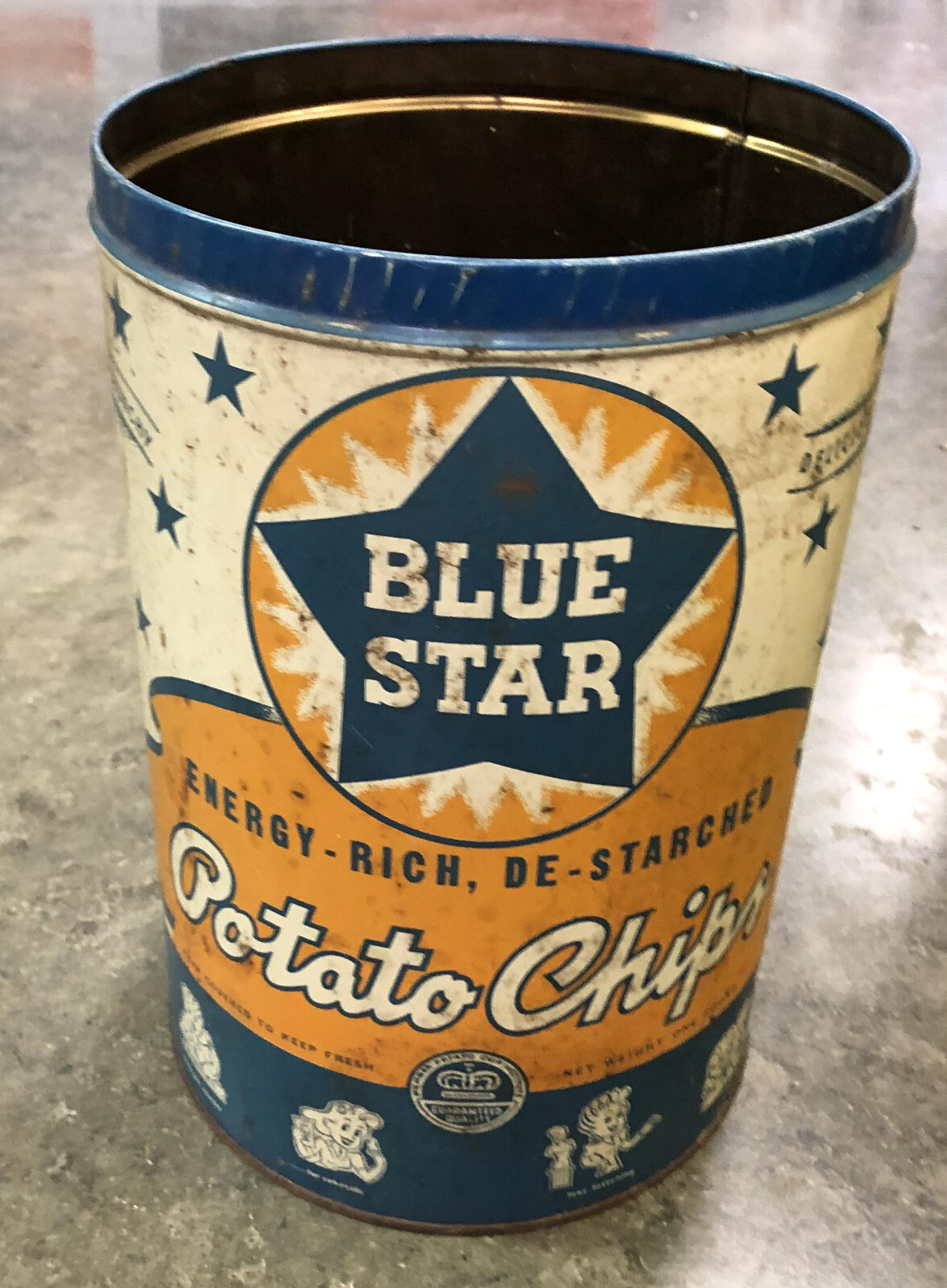 アンティーク缶　ヴィンテージ缶 ⑦ POTATO CHIPS アンティーク缶 ヴィンテージ缶 ⑦ POTATO CHIPS Cain's Antique