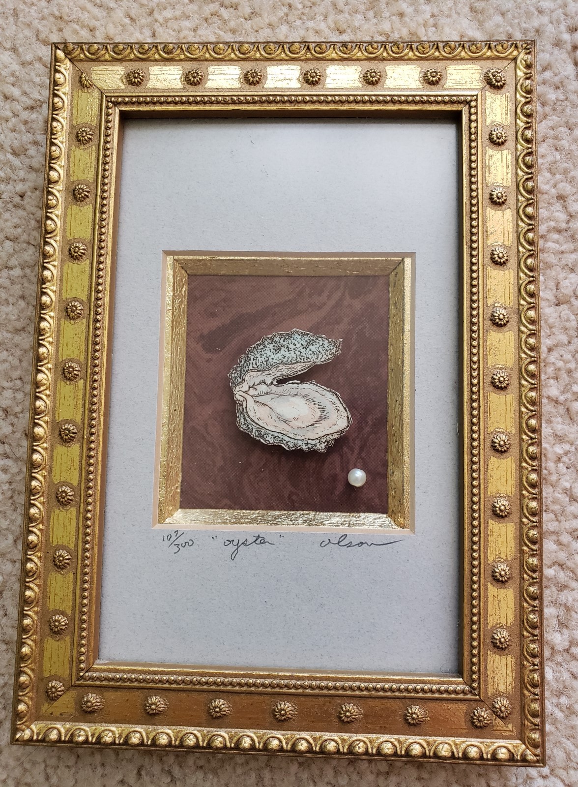Framed Pearl 107/300 