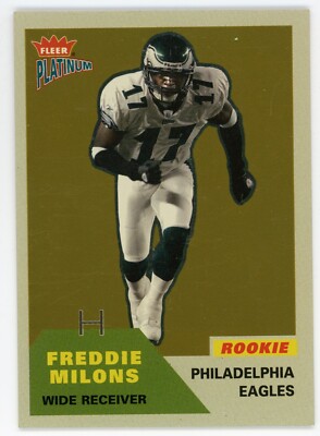 2002 Fleer Platinum Finish Freddie Milons Rookie R #290 #/100 Eagles