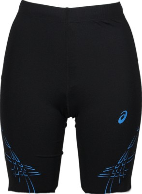 

ASICS Stripe Knee Shorts Womens Black Athletic Casual 121335-083, Черный, ASICS Stripe Knee Shorts