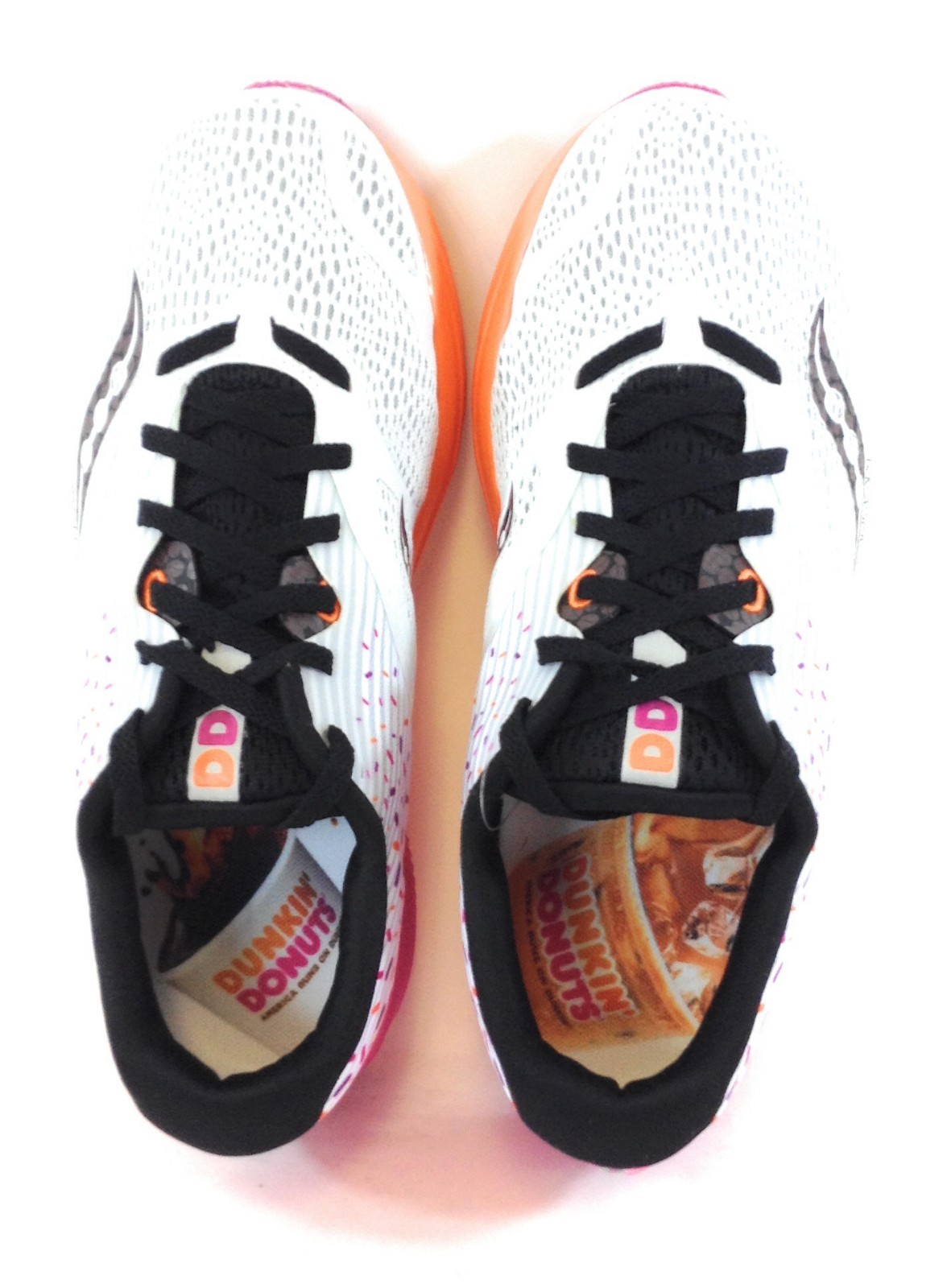 Pre-owned Saucony Womens  Kinvara 9 Dunkin' Donuts S10418-18 Boston Sneakers Shoes In White