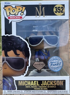 Michael Jackson (1984 Grammys) Diamond Glitter #352 Funko Shop Pop Vinyl NEW