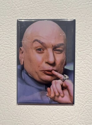DR. EVIL Michael Meyers in Austin Powers Funny 2x3'' Refrigerator Locker Magnet
