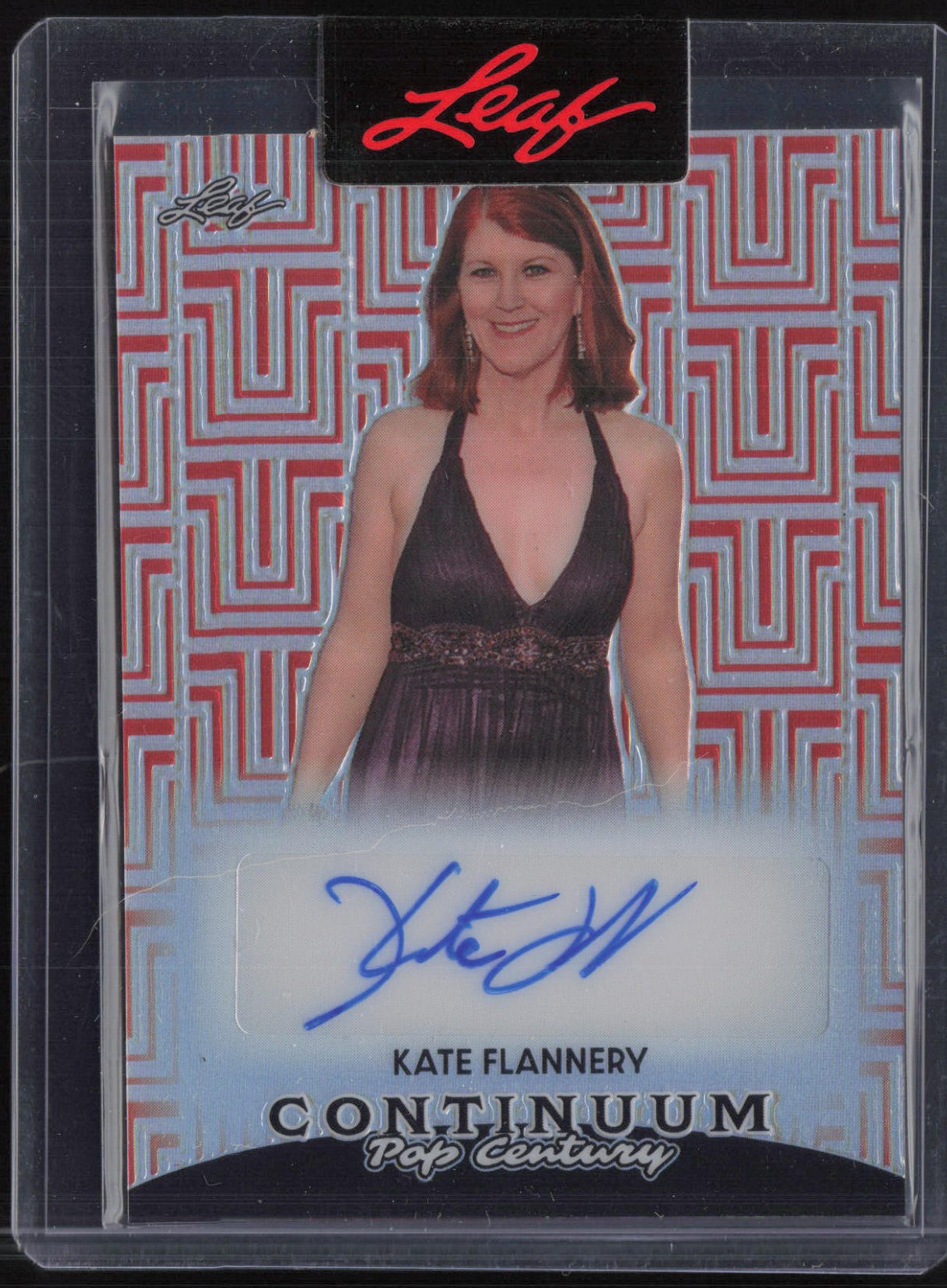 2023 Leaf Pop Century Continuum Red Kate Flannery 21/49 Auto Autograph