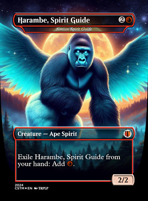 Harambe, Spirit Guide - Simian Spirit Guide - High Quality Altered Art Custom