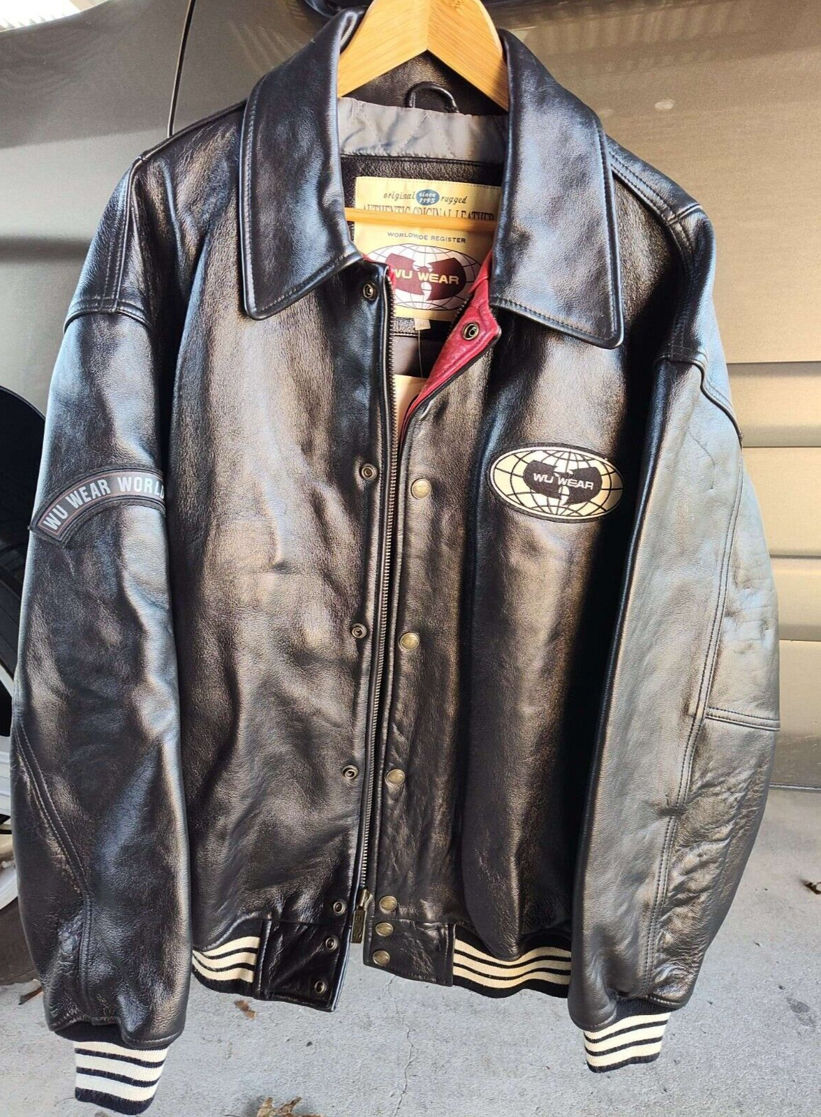 Wu Tang Wu Wear Leather Men's Jacket XL NWT Vintage RARE Wu Tang Wu Wear Leather Men's Jacket XL NWT Vintage RARE