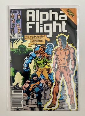 Alpha Flight #28 ''Cross-Over'' Free Shipping! Marvel Comics 1985 