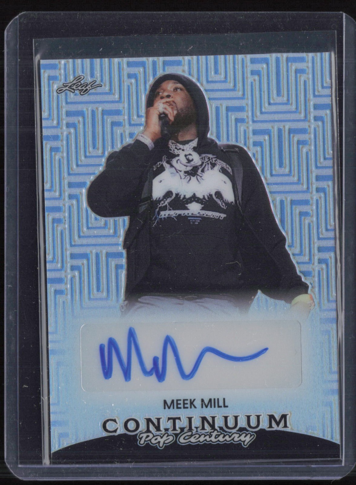 2023 Leaf Pop Century Continuum Platinum Meek Mill 5/25 Auto Autograph