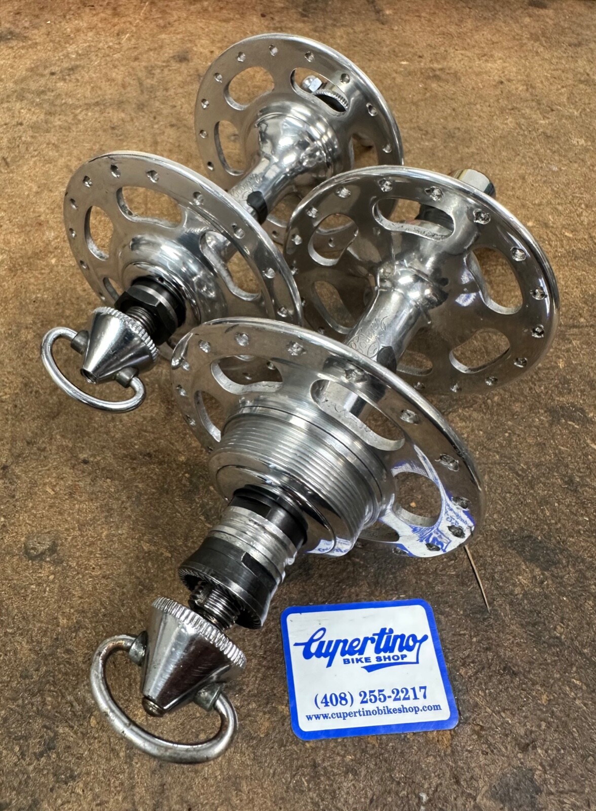 Vintage Campagnolo Record High Flange Hubset  Record 36h Very Good Campy