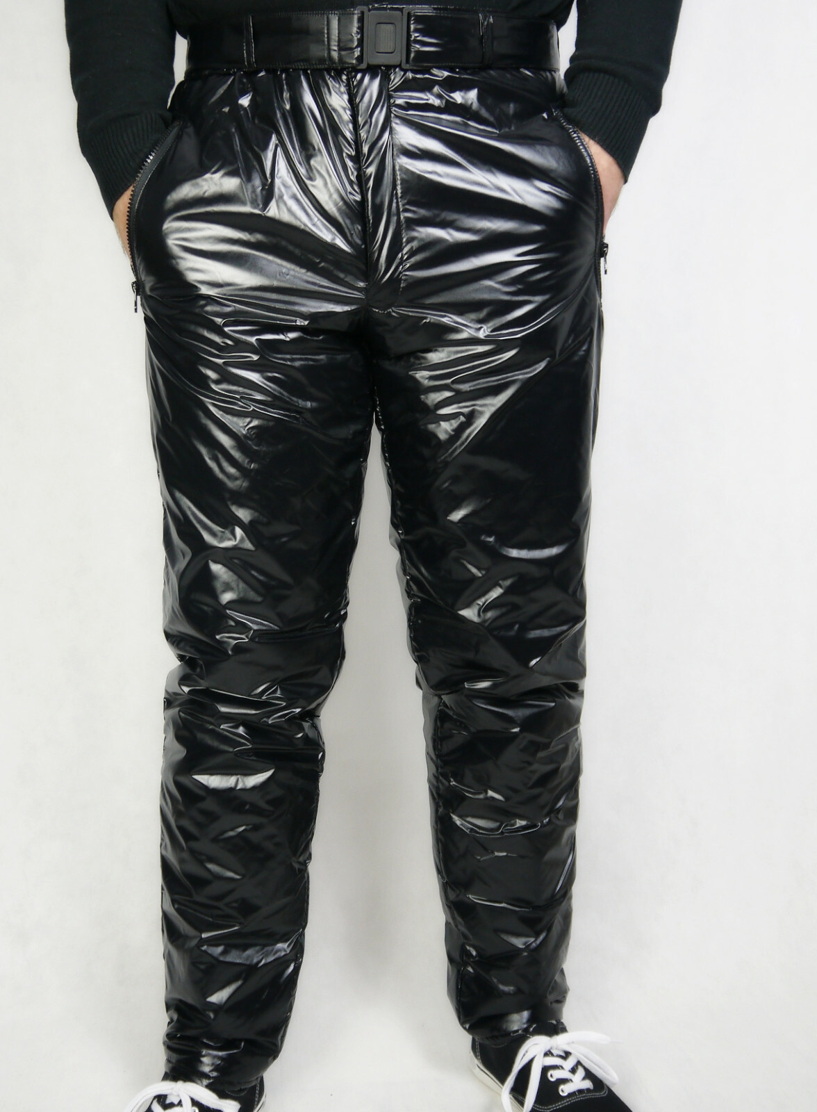 NYLON GLANZNYLON PVC SHINY NYLON HOSE OL REGENHOSE 9 FARBEN XS-5XL 15 MM FÜLLUNG