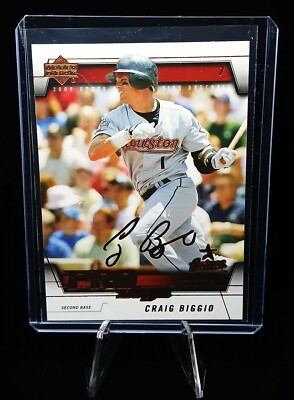 2005 Upper Deck Pro Sigs Craig Biggio #35 with Free Shipping