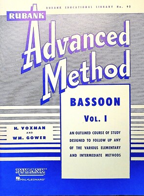 Rubank Advanced Method for Bassoon,  Volume 1