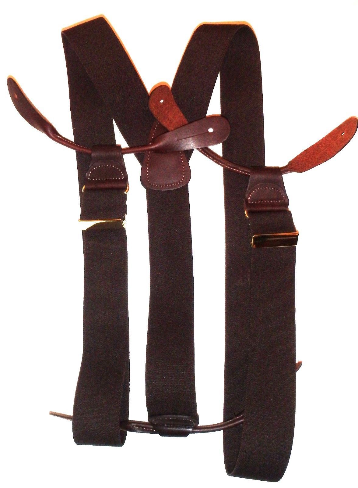 Brown Suspenders for Men