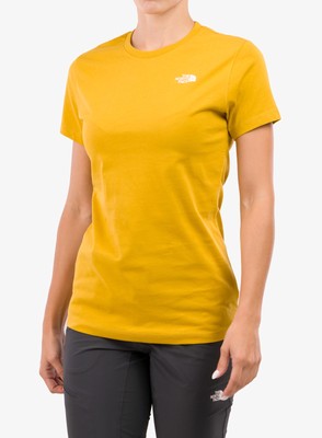 

Женская футболка The North Face Simple SS Lifestyle, желтая повседневная футболка Lifestyle, Желтый, The North Face Simple SS Lifestyle T-Shirt