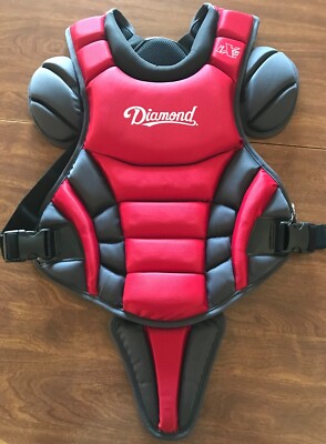 New iX5 Diamond Chest Protector, Red, Medium