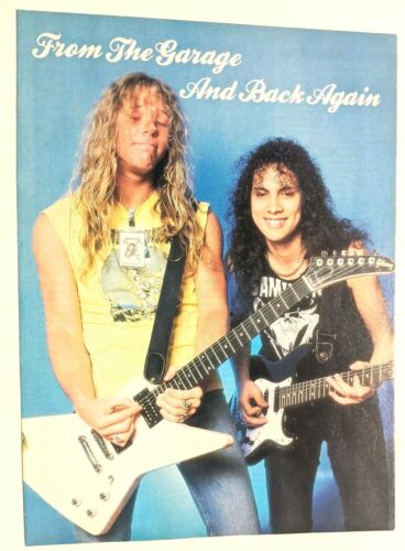 METALLICA / KIRK & JAMES HETFIELD / MAGAZINE FULL PAGE PINUP POSTER CLIPPING (5)